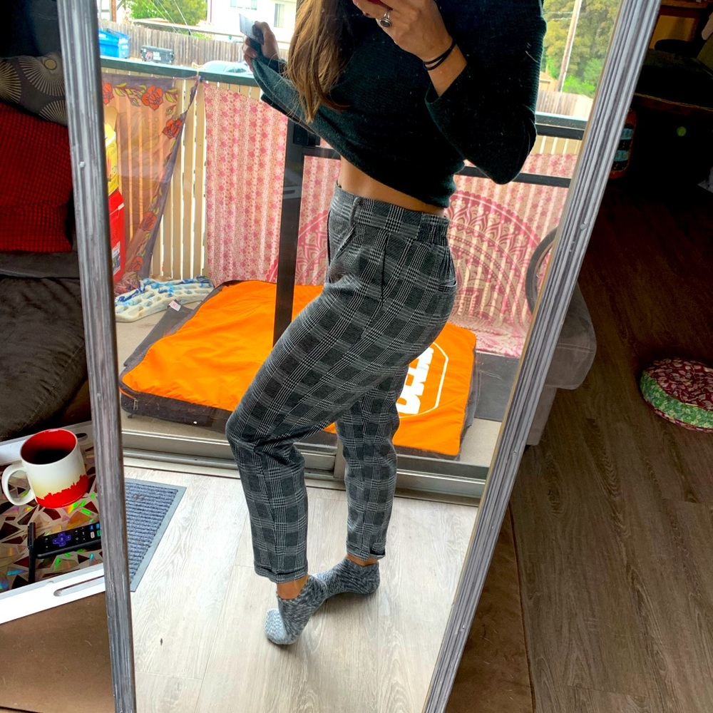 Business Casual Plaid Pants